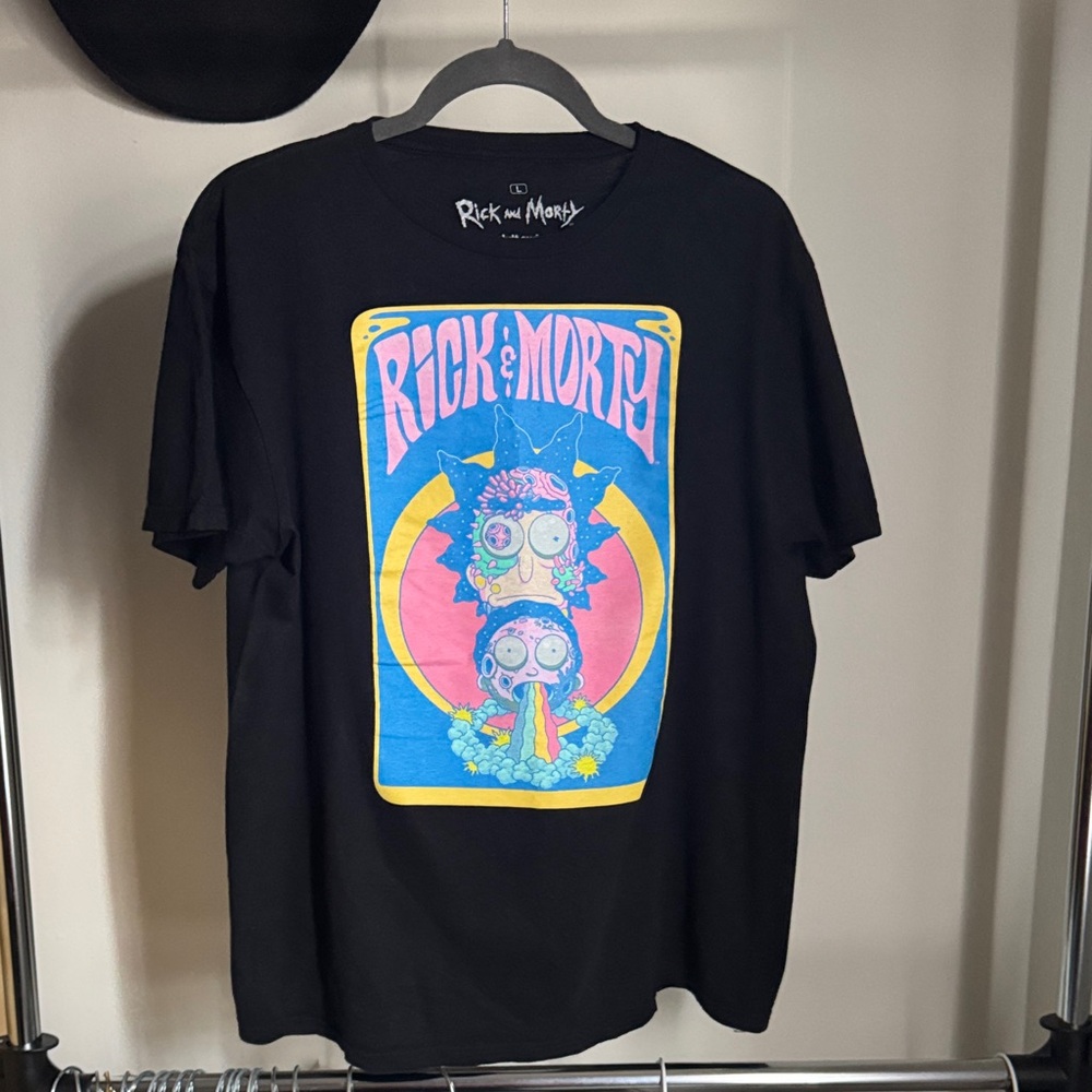 Rick & Morty Black Graphic T-Shirt